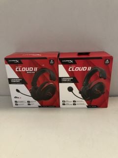 2 X HYPERX CLOUD II GAMING HEADSET