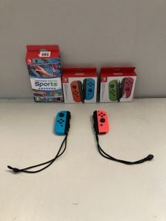 QTY OF NINTENDO SWITCH ITEMS INC JOY-CON PAIR