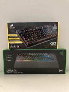 2X GAMING KEYBOARDS INC CORSAIR GAMING K63 MECHANICAL KEYBOARD