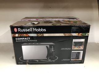 RUSSELL HOBBS COMPACT 17L BLACK DIGITAL MICROWAVE