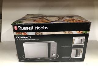 RUSSELL HOBBS COMPACT 20L BLACK DIGITAL MICROWAVE