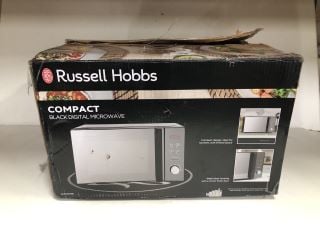 RUSSELL HOBBS COMPACT 20L BLACK DIGITAL MICROWAVE