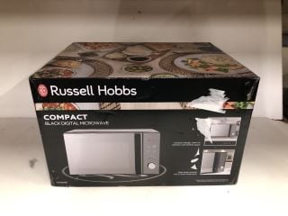 RUSSELL HOBBS COMPACT 20L BLACK DIGITAL MICROWAVE