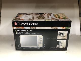 RUSSELL HOBBS COLOURS PLUS 17L CLASSIC CREAM MANUAL MICROWAVE