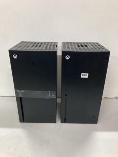 2X XBOX SERIES X REPLICA MINI FRIDGE THERMOELECTRIC COOLERS