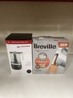 2X ITEMS INCL. KITCHENAID CORDLESS CHOPPER