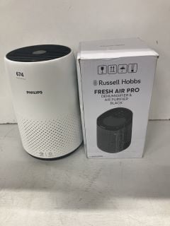 2X ITEMS INCL. RUSSELL HOBBS FRESH AIR PRO DEHUMIDIFIER AND AIR PURIFIER