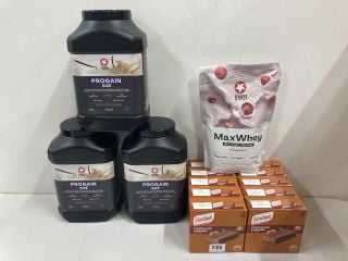 QTY OF PROTEIN ITEMS INC MAXI NUTRITION PROGAIN (BB: 09/24)