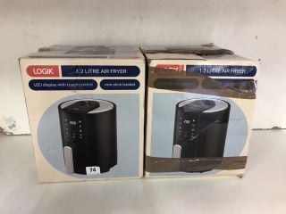 2 X LOGIK 1.2 LITRE AIR FRYER