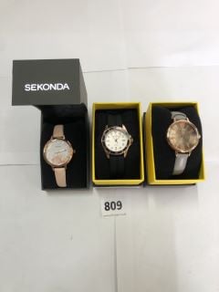 3 X SEKONDA WATCHES