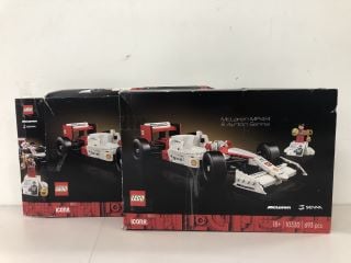 2 X LEGO MCLAREN MP4/4 & AYRTON SENNA