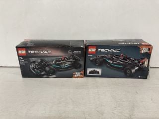 2 X LEGO TECHNIC INC MERCEDES-AMG F1 W14 PULL-BACK