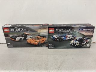 2 X LEGO SPEED CHAMPIONS MCLAREN SLOUS GT & MCLAREN F1 LM