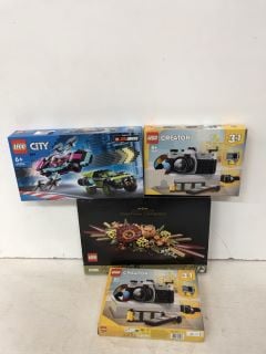 4 X LEGO ITEMS INC BOTANICA COLLECTION DRIED FLOWER CENTREPIECE