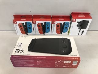 QTY OF GAMING ITEMS NITRO DECK HANDHELD DECK FOR NINTENDO SWITCH