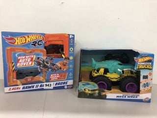 2X HOTWHEELS TOYS INC RC MEGA WREX MONSTER TRUCK