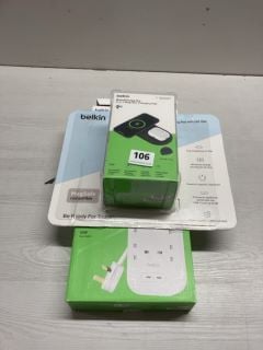 2 X BELKIN PRODUCTS TO INCLUDE BOOSTCHARGE PRO 2 IN 1 MAGNETIC CHARGING PADS