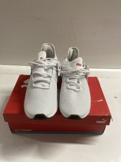 PAIR OF PUMA SOFTFOAM+ TRAINERS IN WHITE - SIZE UK 12