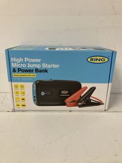 RING HIGH POWER MICRO JUMP STARTER & POWER BANK