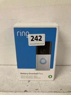 RING BATTERY DOORBELL PLUS VIDEO DOORBELL