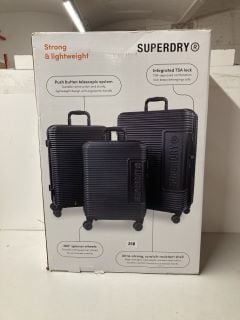 SUPERDRY 3 PIECE DESIGNER SUITCASE SET