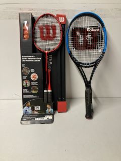 QTY OF WILSON SPORTS PRODUCTS TO INCLUDE WILSON BADMINTON RACKET SET