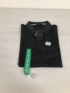 TED BAKER LONDON POLO SHIRT IN BLACK - SIZE XL