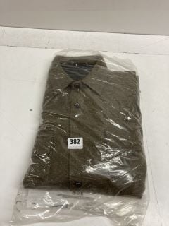 PETER WERTH WOOL BLEND OVERSHIRT IN GREY SIZE - LARGE