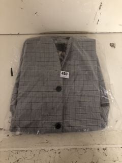 SKOPES TAILORED BROOK JACKET IN SILVER/GREY CHECK - SIZE 50R