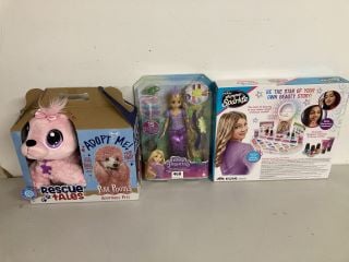 3 X TOYS TO INCLUDE DISNEY PRINCESS FAIRY TALE HAIR REPUNZEL