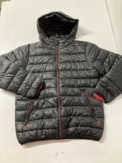 BOYS PADDED JACKET IN BLACK SIZE 12 YEARS