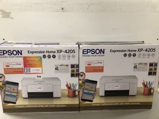 2 X EPSON EXPRESSION HOME XP-4205 PRINTER