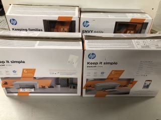 4 X HP PRINTERS TO INCLUDE ENVY 6432E ALL IN ONE PRINTER