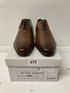 PETER WERTH TAN SMART SHOE UK 7