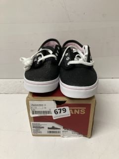 VANS OFF THE WALL ATWOOD LOW GLITTER BLACK/LILAC SNOW UK 13.0