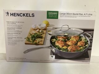 HENCKELS CERAMIC NON STICK 4.7L EVERYDAY SAUTE PAN