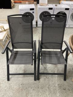 PAIR OF JOHN LEWIS MIAMI RECLINING DINING CHAIRS