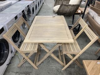 JOHN LEWIS ANYDAY WOODEN BISTRO SET