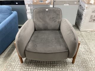 JOHN LEWIS VELOUR ARMCHAIR