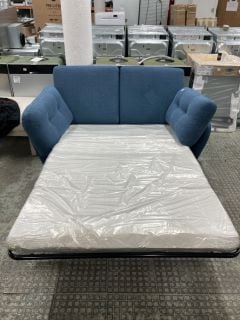 JOHN LEWIS TWO SEATER SOFA BED IN BLUE