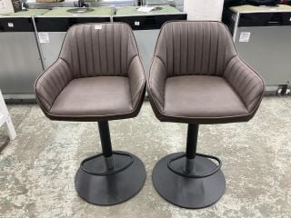 PAIR OF JOHN LEWIS BROOKS BAR CHAIRS