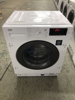 BEKO INTEGRATED 8KG WASHING MACHINE MODEL WTIK76121 RRP £259 (EX-DISPLAY)