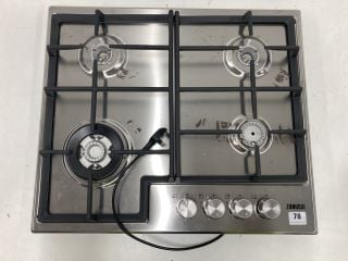 ZANUSSI FOUR RING GAS HOB MODEL ZGM66424XX RRP £249 (EX-DISPLAY)