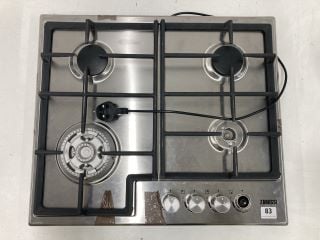 ZANUSSI FOUR RING GAS HOB MODEL ZGM66424XX RRP £249 (EX-DISPLAY)