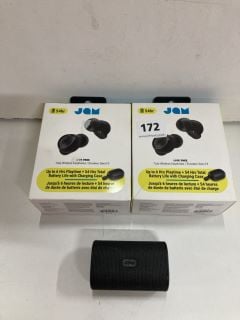 3 X JAM WIRELESS BLUETOOTH SPEAKERS