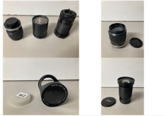 3 X VINTAGE CAMERA LENSES TO INCLUDE CANON