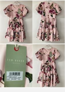 TED BAKER GIRLS FLORAL DRESS TO FIT AGE 12