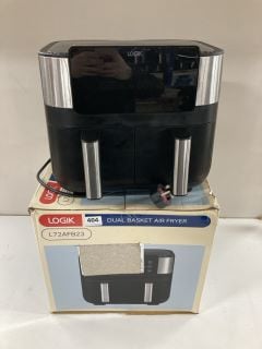 2 X LOGIK DUAL BASKET AIR FRYERS