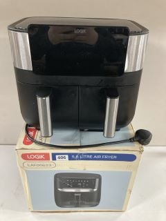 2 X LOGIK DUAL BASKET AIR FRYERS