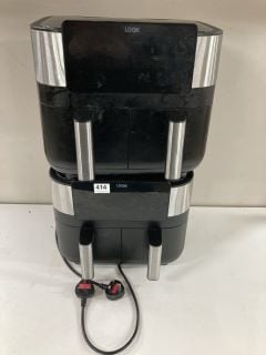 2 X LOGIK DUAL BASKET AIR FRYERS